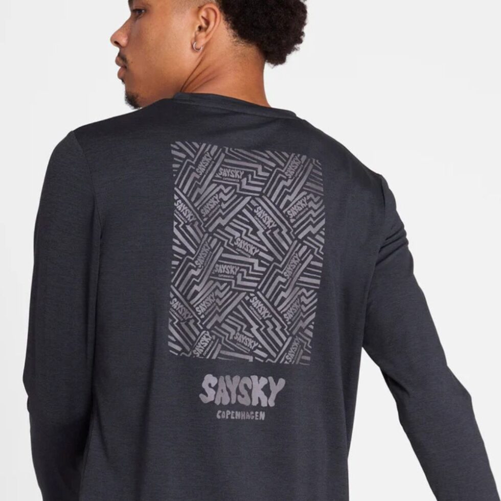Saysky Logo Pace Langarmshirt reflektierend Herren SALE
