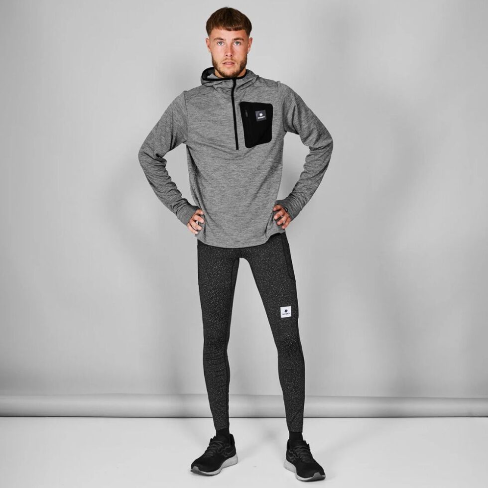 Saysky Pace Half-Zip Hoodie Herren – Bild 2