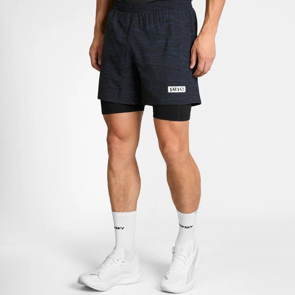 Saysky Tiger Pace 2 in 1 Shorts 5" Herren – Bild 2